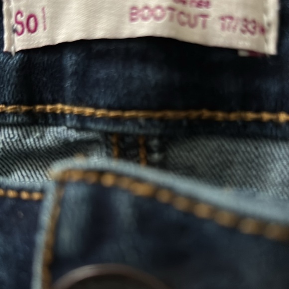 SO bootcut jeans size 17 Juniors made with recycled plastics - Picture 4 of 6